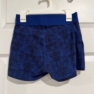 Blue Patterned Women's Shorts